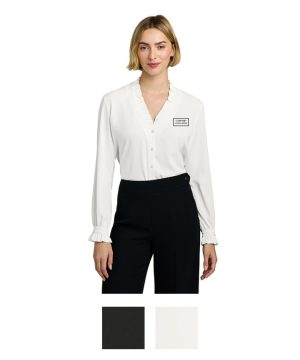 Women’s Brooks Brothers® Long Sleeve Ruffle Collar Blouse
